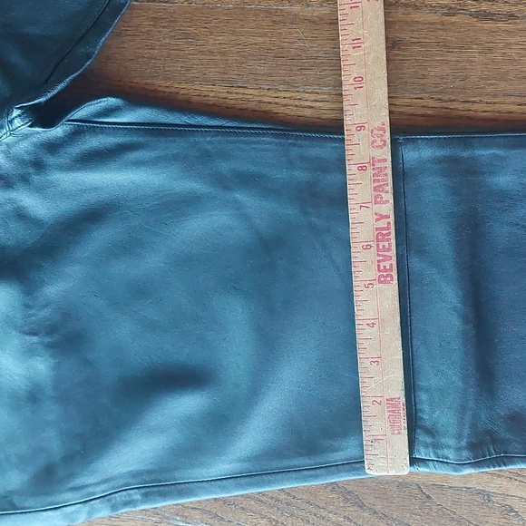 Gap Black Leather Pants size 12 NWT - Picture 14 of 16